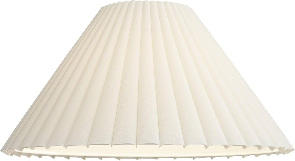 Antique Extra Large White Box Pleat Shade 6.75x20.75x12.5 (Spider) Set 2