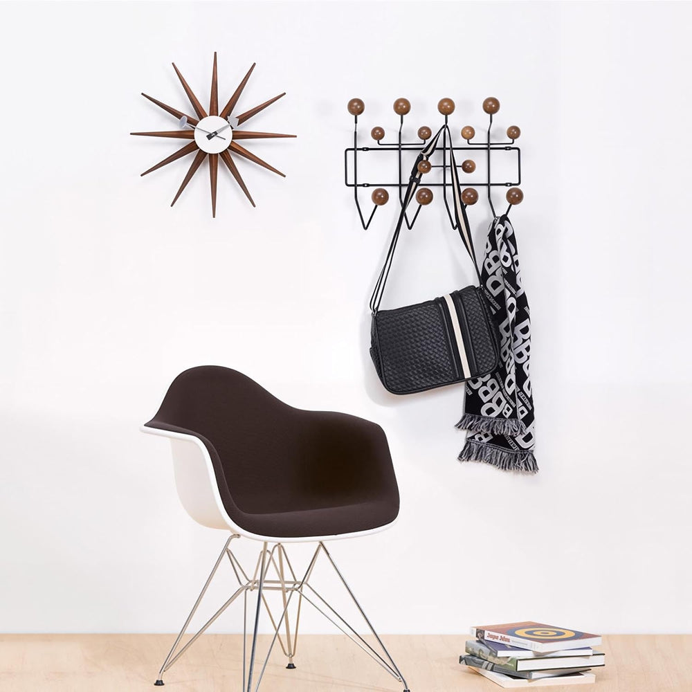 SHISEDECO Classic Mid Century Modern Home Hang it All Coat Rack Dark Walnut