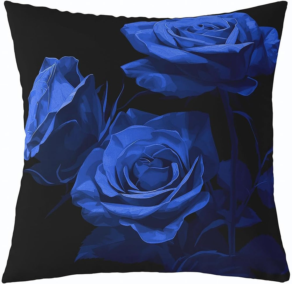 Feelyou Rose Throw Floral Pillow Covers 20x20 Inches Soft