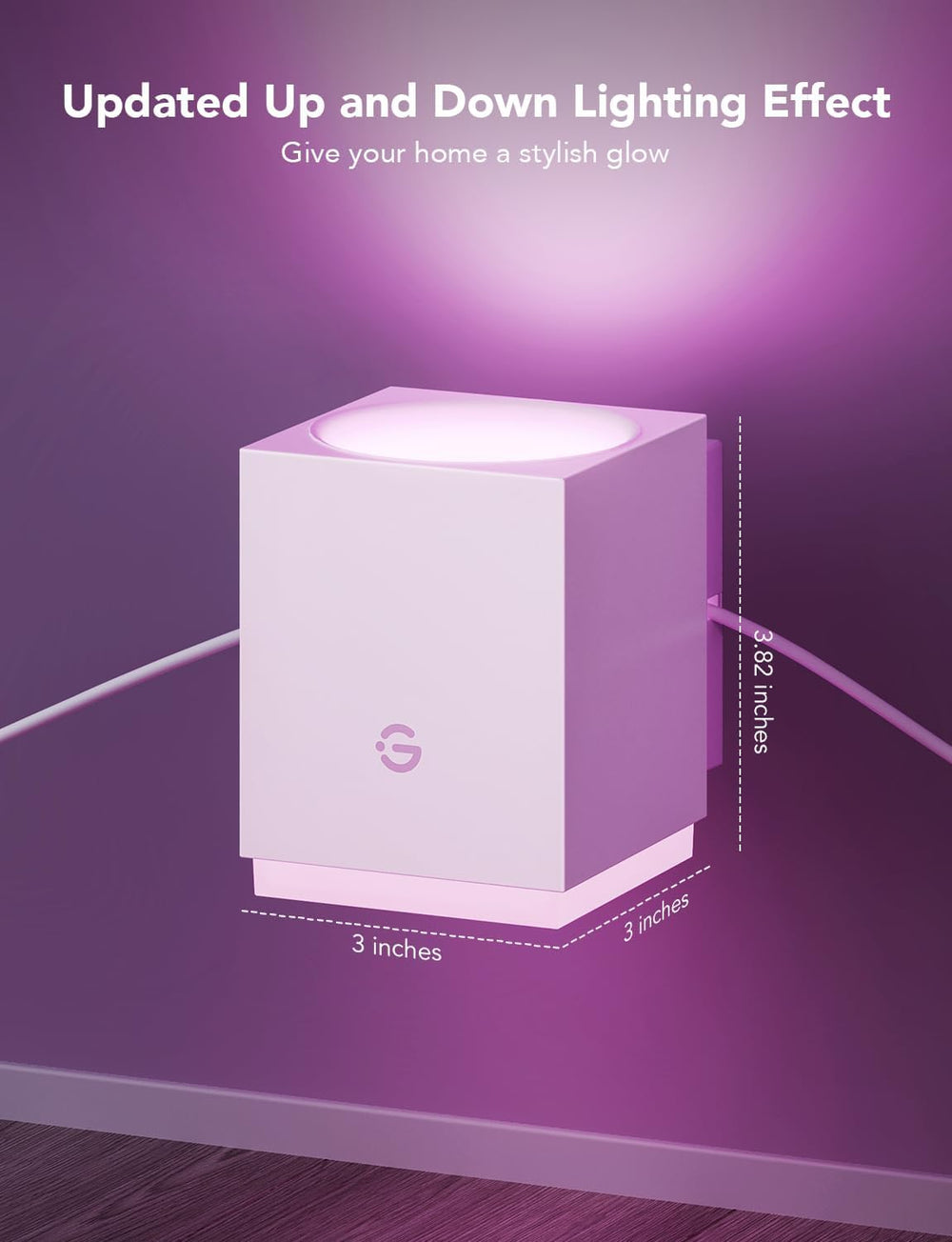 Govee Cube Wall Sconces, RGBIC LED Wall Light Works with Alexa, 15ft