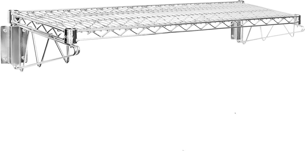 Wall Mount Wire Shelf (Chrome, 14" Deep x 36" Wide)