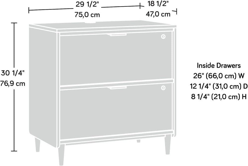 Sauder Clifford Place Lateral File, Grand Walnut finish
