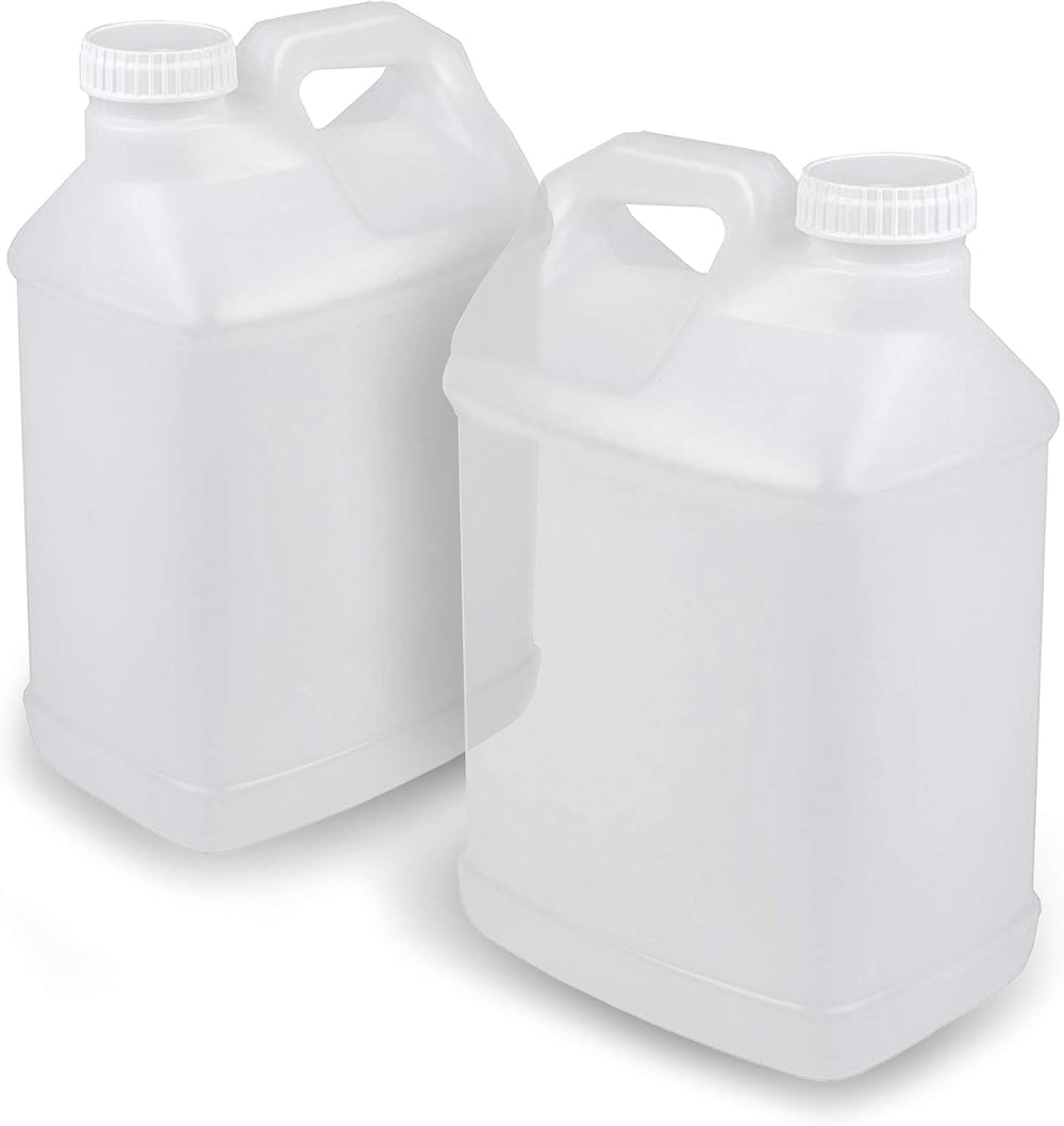 2.5 Gallon Heavy Duty F-Style Container Jugs with Foam Lined Lids - 2 Pack