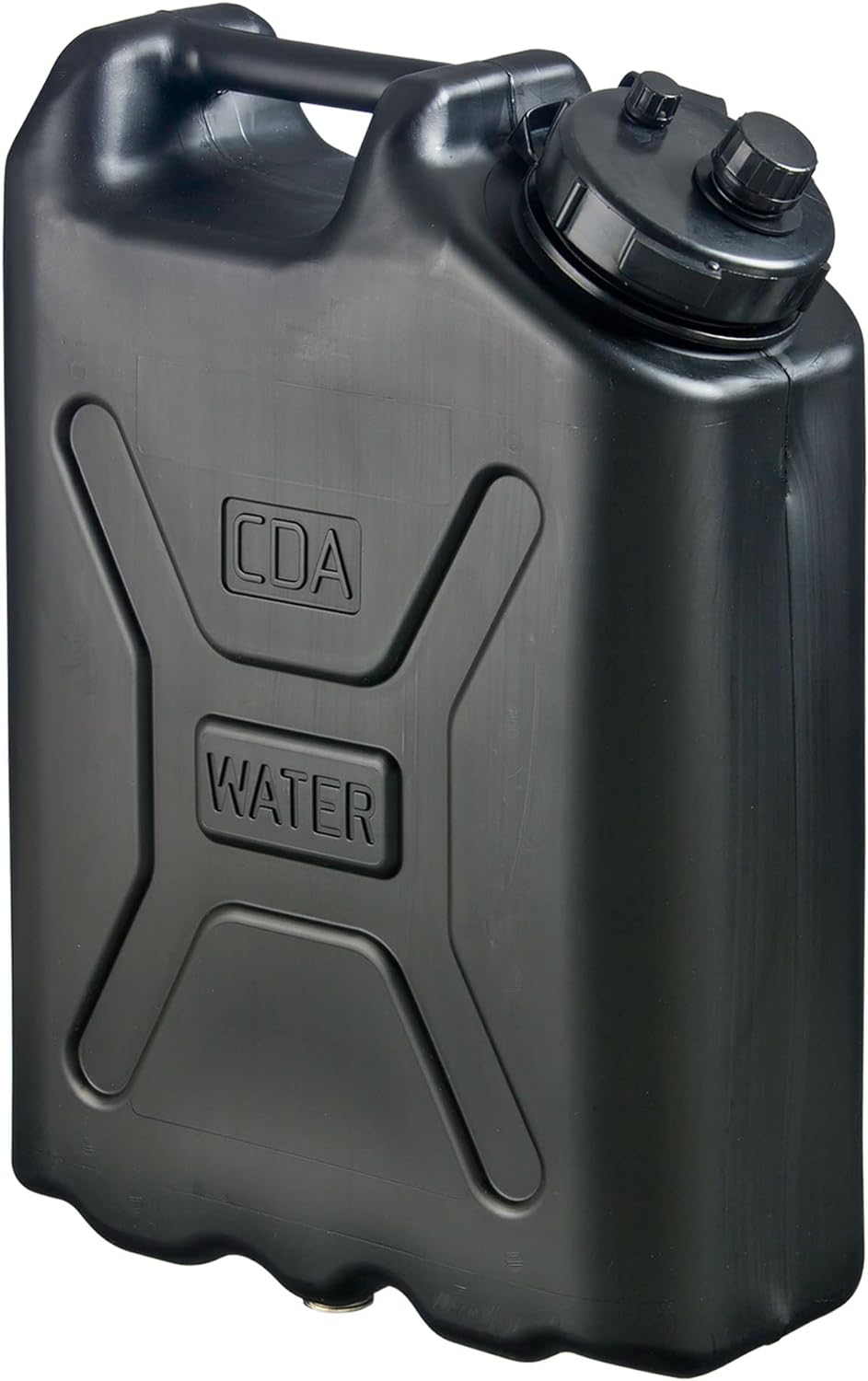 Scepter 4 Pack Military Style Water Container for Off-Road, Black, 5 Gallon