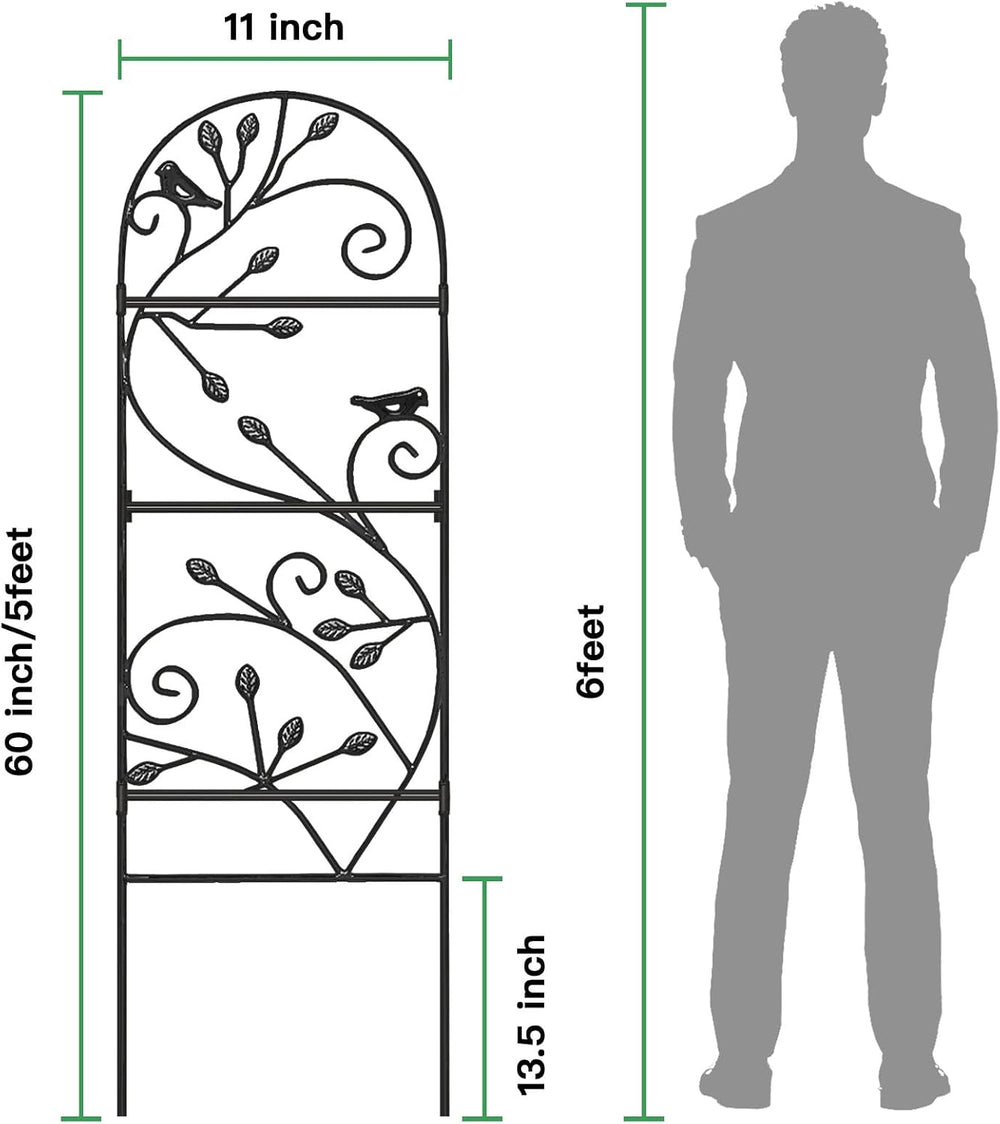Amagabeli 4 Pack Garden Trellis for Climbing Plants Outdoor 46" x 15&quo...