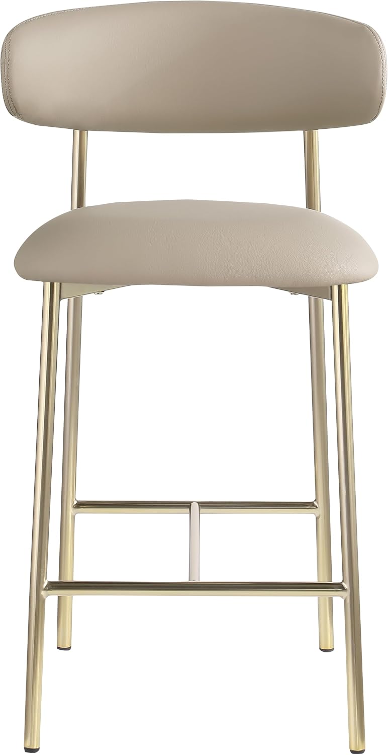 Meridian Furniture 995Taupe-C Lupita Collection Modern | Contemporary Counter...
