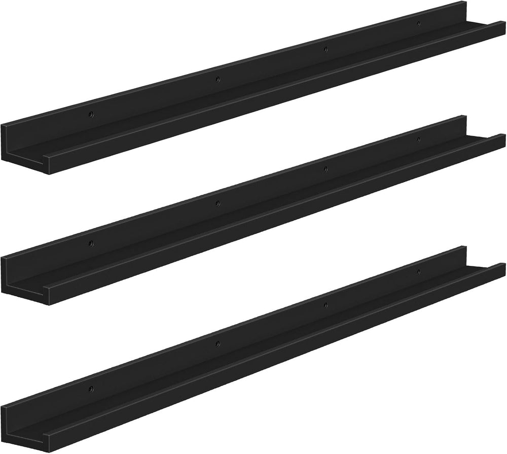 HOOBRO Floating Shelves, Wall Shelf Set of 3, 47.2 Inches Hanging Shelf