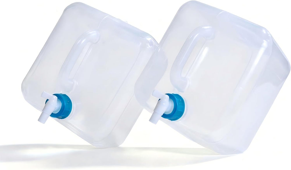 ASEVAT [2 Pack] 5.3 Gallon /20L Collapsible Water Container with Spigot &...