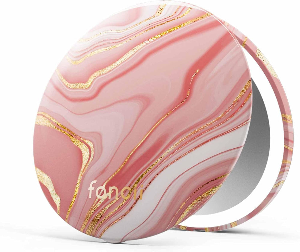 Fancii Mini Taylor Compact Magnifying Mirror with LED Light, 10x/1x, Recharge...