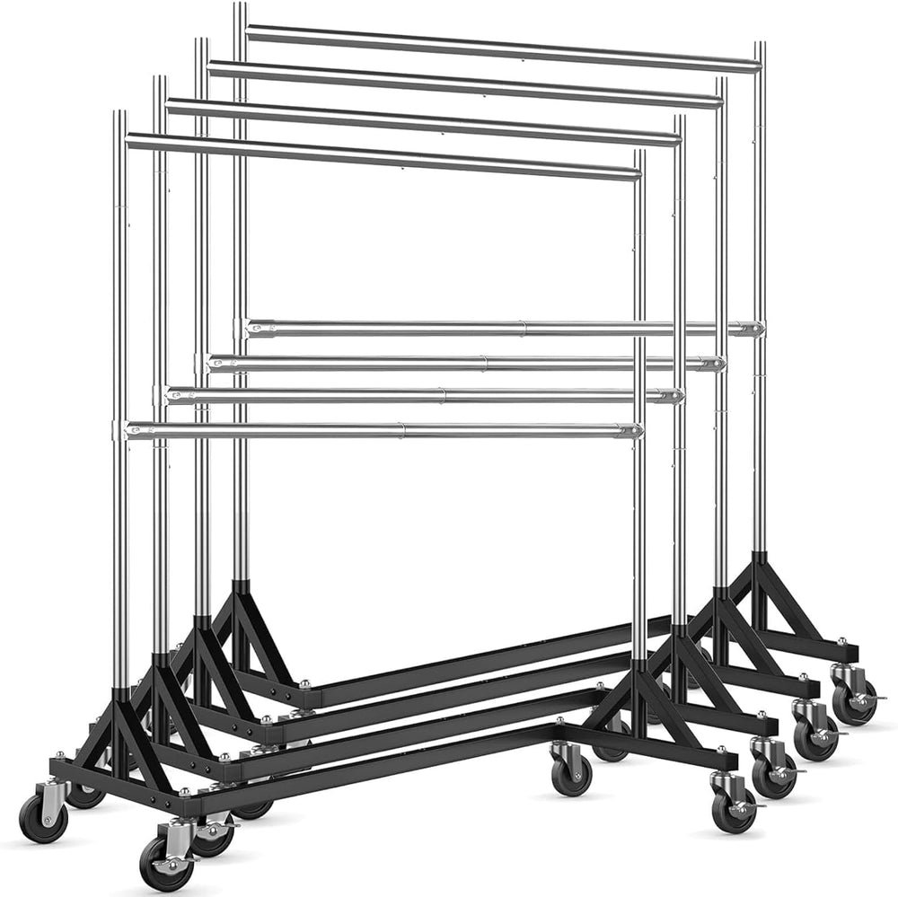 HOKEEPER Clothes Rack, Z Rack Hold 610LBS Clothing Rack 4 Packs