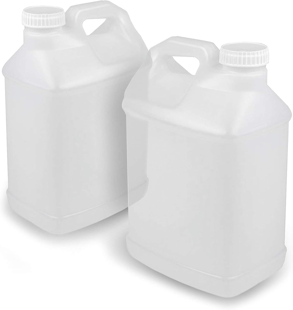 2.5 Gallon Heavy Duty F-Style Container Jugs with Foam Lined Lids - 2 Pack
