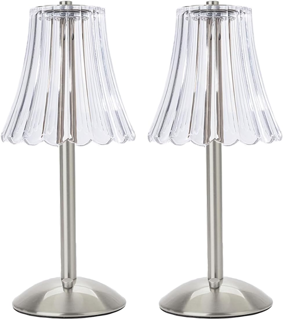 HEQET Cordless Table Lamps for Home,Table,Dining Room, Gold Rechargeable Lamp...
