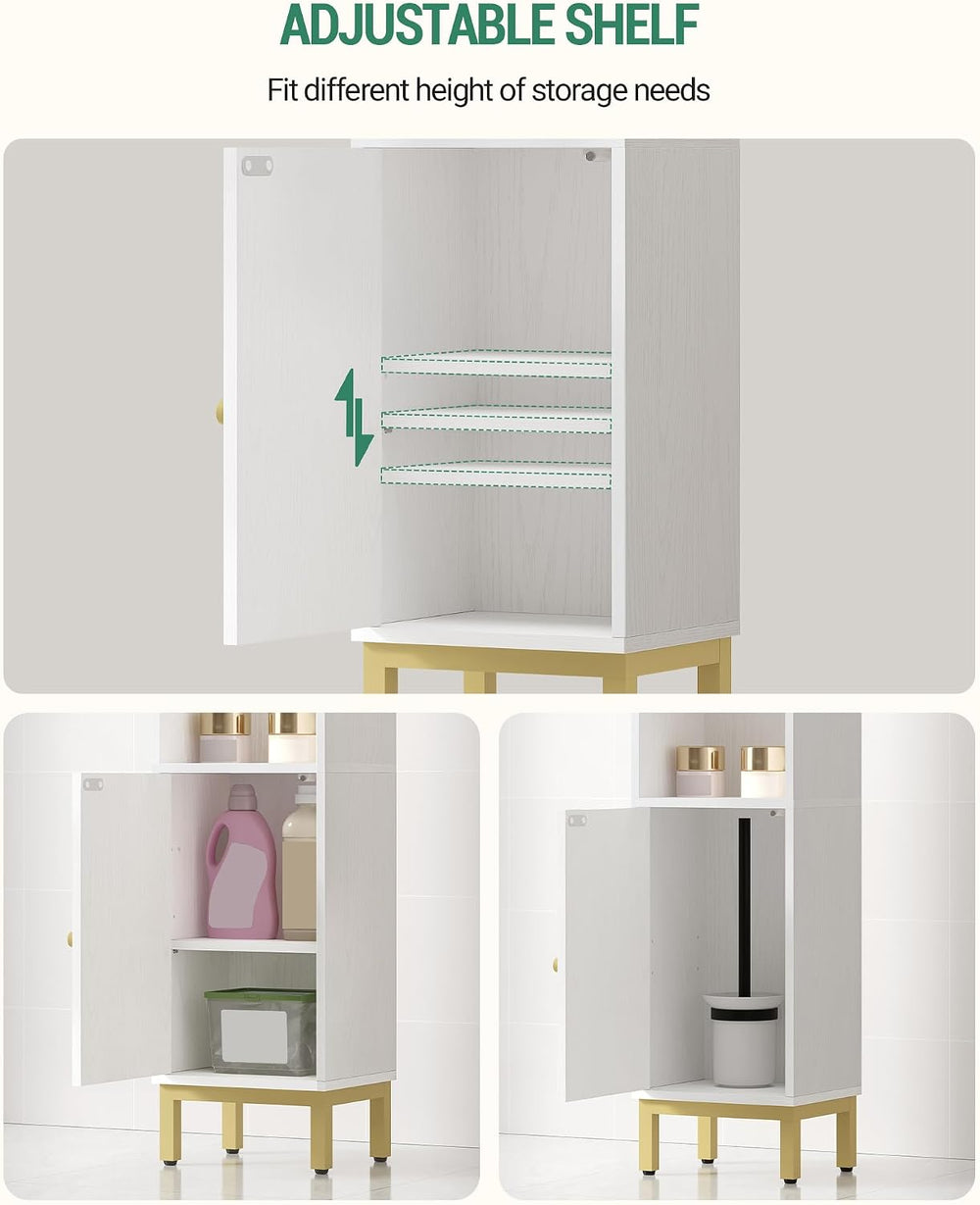 Hzuaneri Bathroom Storage Cabinet, Small Corner Floor Cabinet
