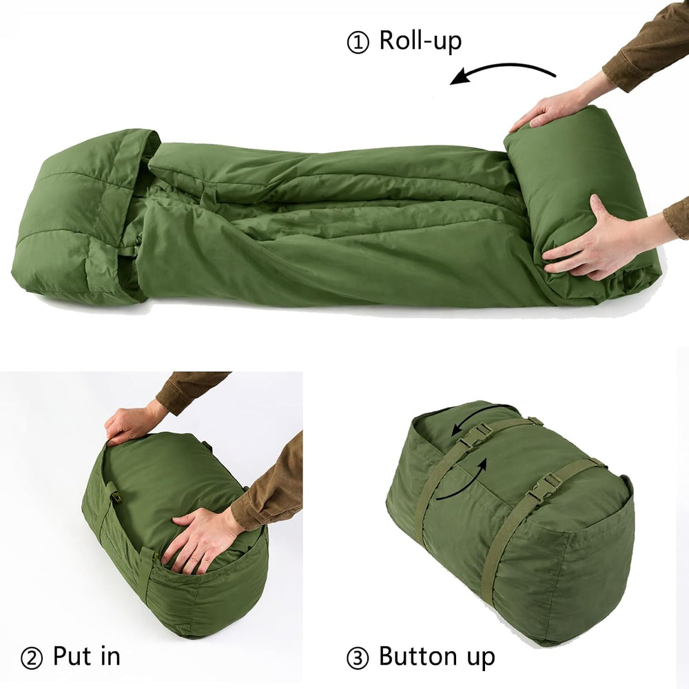 MT British Army Pattern 1958 Style Sleeping Bag with Compression Sack
