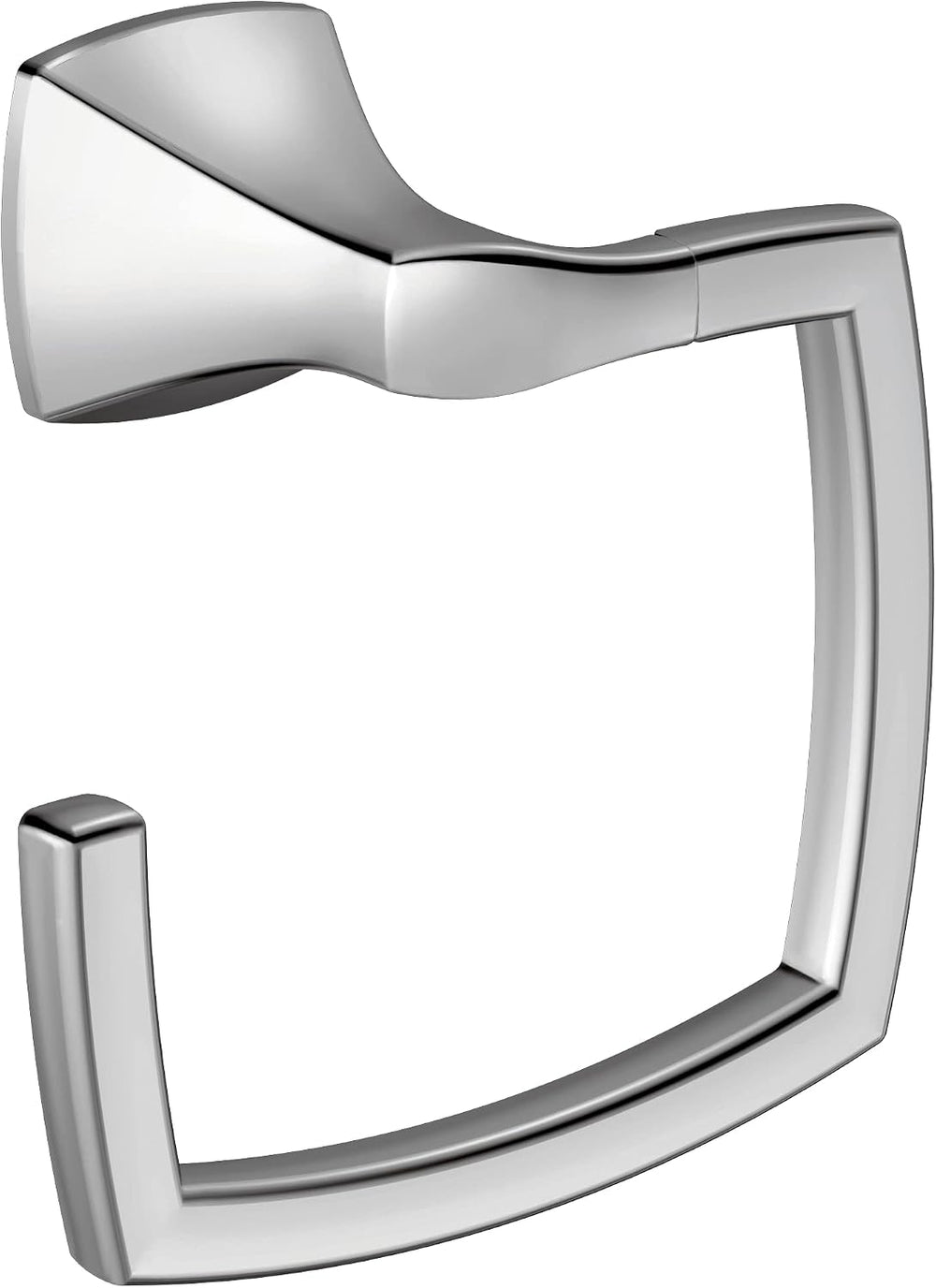 Moen YB5186CH Voss Collection Modern Square Wall Mount Bathroom Hand Towel Ri...