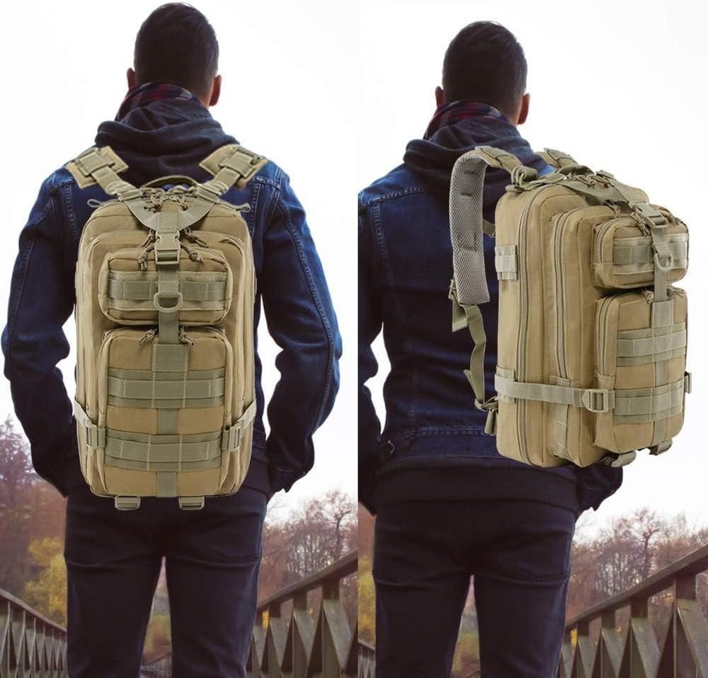 ROARING FIRE 30L Tactical Backpack, MOLLE Military Bag，EDC Outdoor Backpack