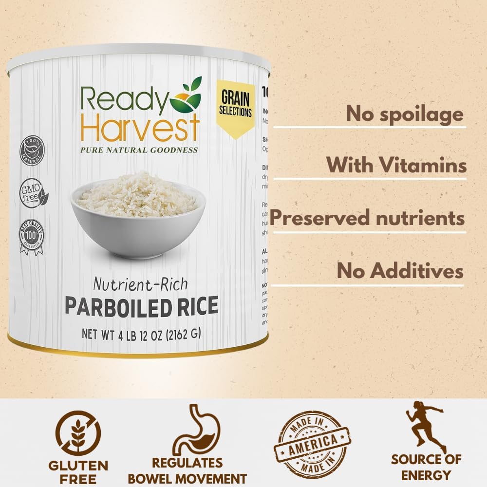 Ready Harvest Emergency Food - Parboiled White Rice | Survival Food | Pantry ...