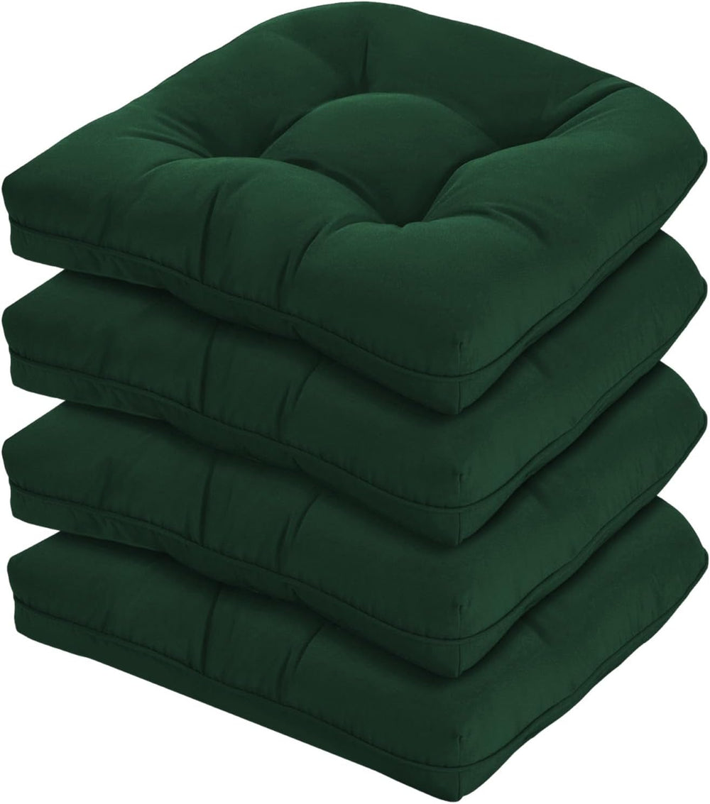 19x19 Outdoor Chair Cushions Set of 4, Tufted Wicker Patio Furniture Cushions...