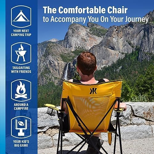 Kijaro Dual Lock Portable Camping Chairs - Enjoy the Outdoors with a Versatil...