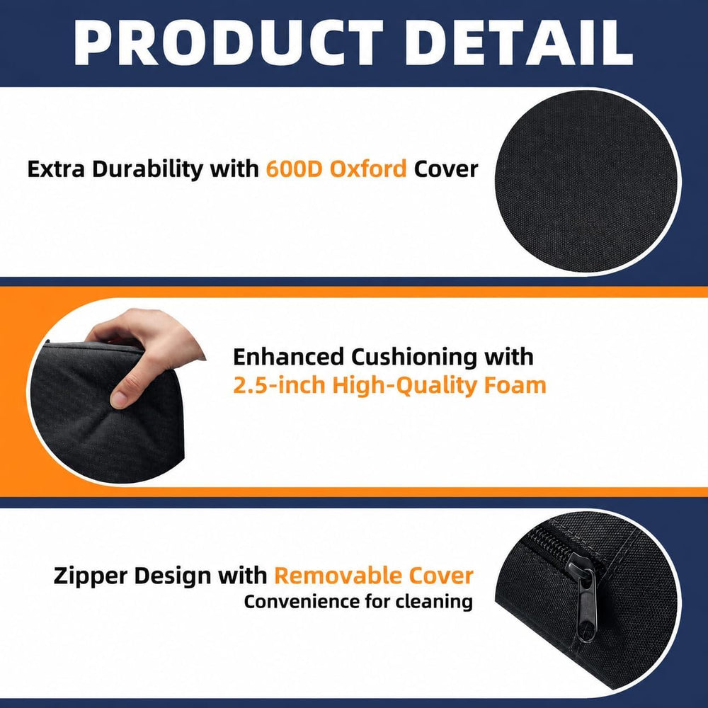 Thick Stadium Seat Cushion - 2-Pack Bleacher Seat Cushion, Stadium Cushion