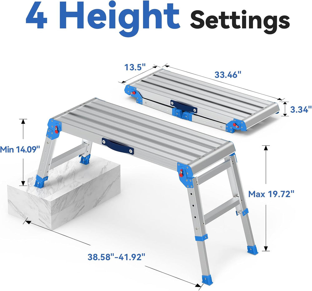 Loyoda Heavy Duty Work Platform 600 lbs with One-Touch Automatic Fold