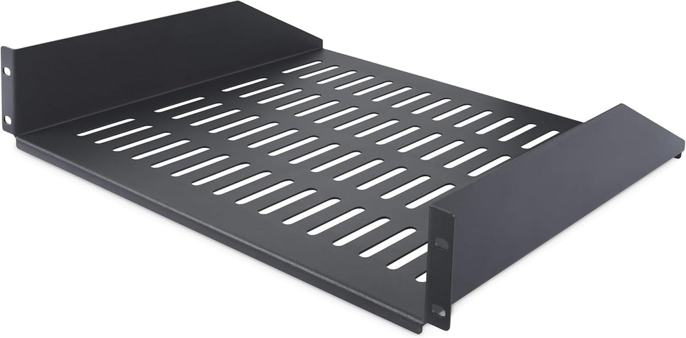 StarTech 2U Vented Server Rack Shelf, 16in, 44lb (CABSHELFV2U-16-RACK)