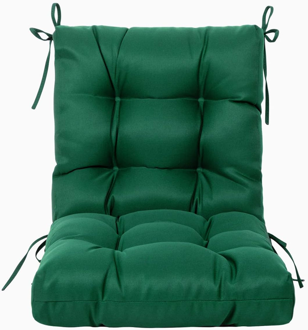 ARTPLAN 40x20 Outdoor Tufted Patio Chair Seat Back Cushion 4 Pack