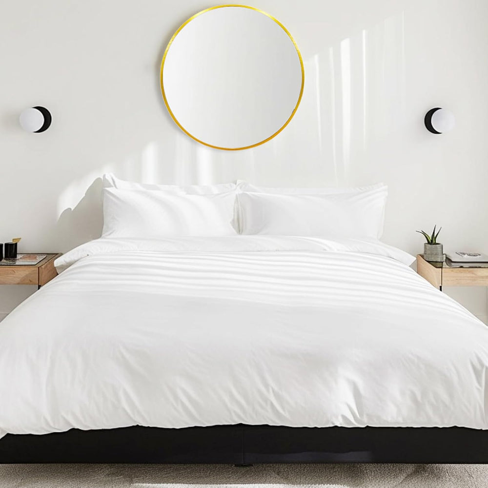 Round Mirror 30 inch Gold, Circle Mirror, Brushed Gold Metal Frame