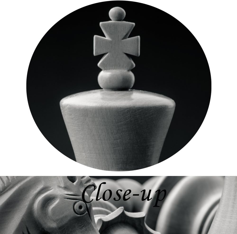 KREATIVE ARTS - Black and White King and Knight of Chess Setup on Canvas Wall...