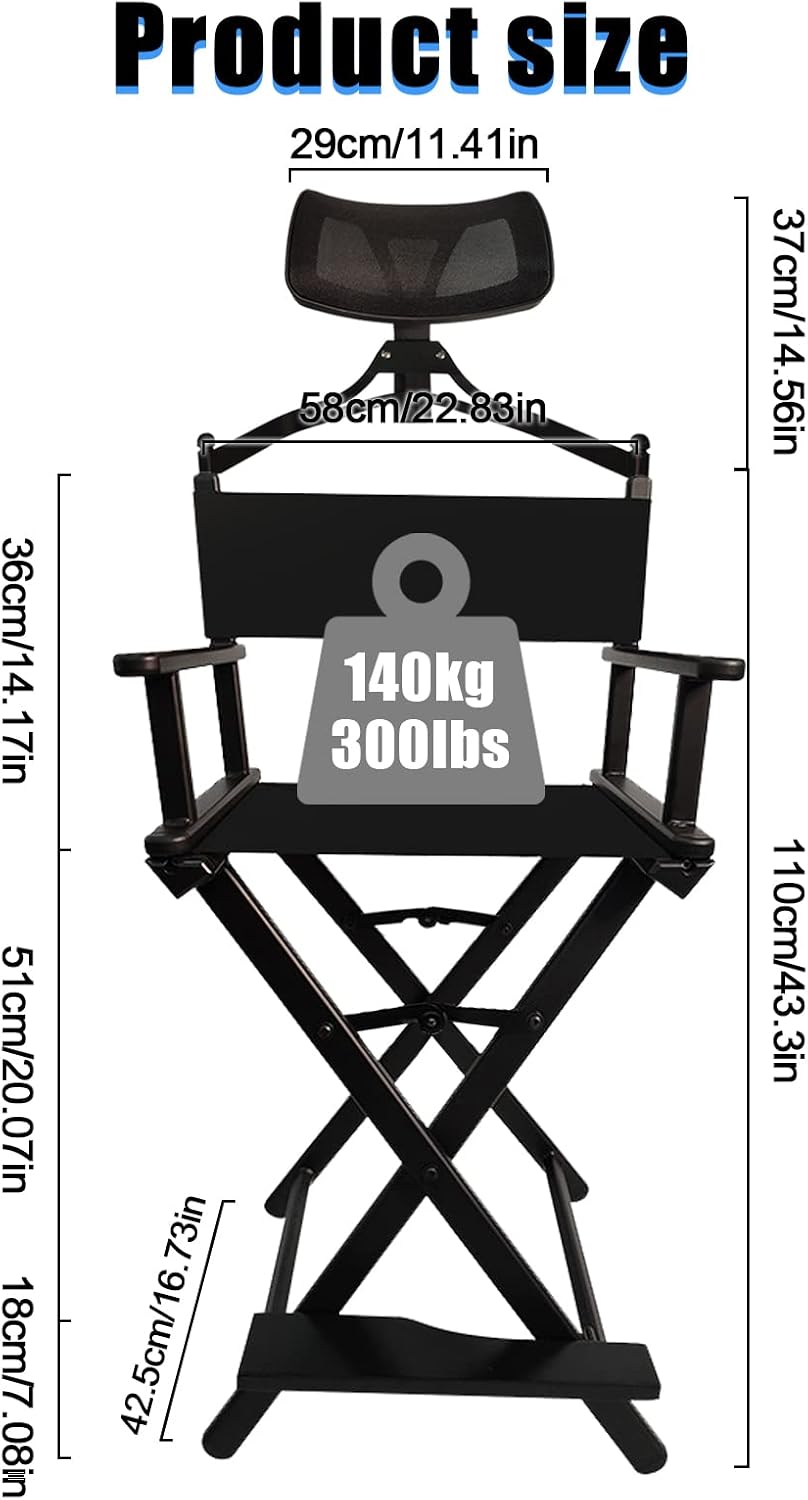 Lorvain Folable Makeup Artist Stool Chair