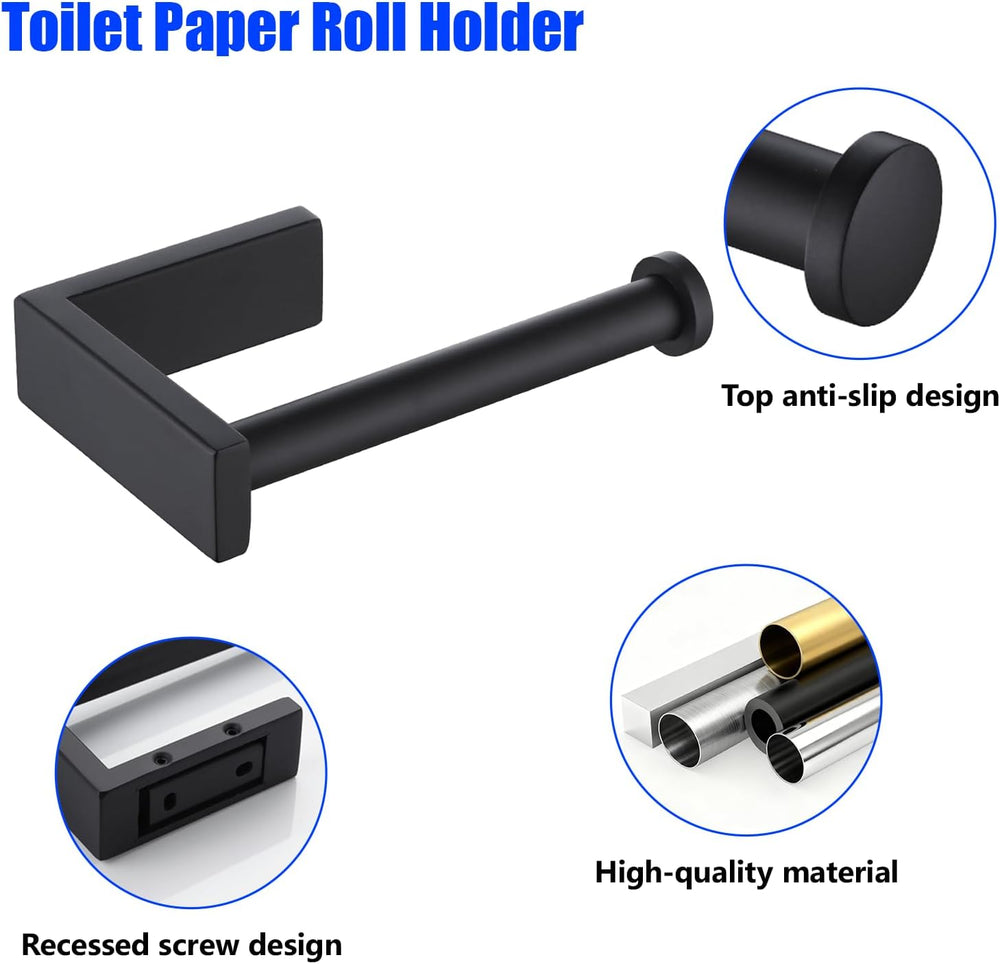 Miyili 2-Piece Bathroom Hardware Set Towel Ring & Toilet Paper Holder