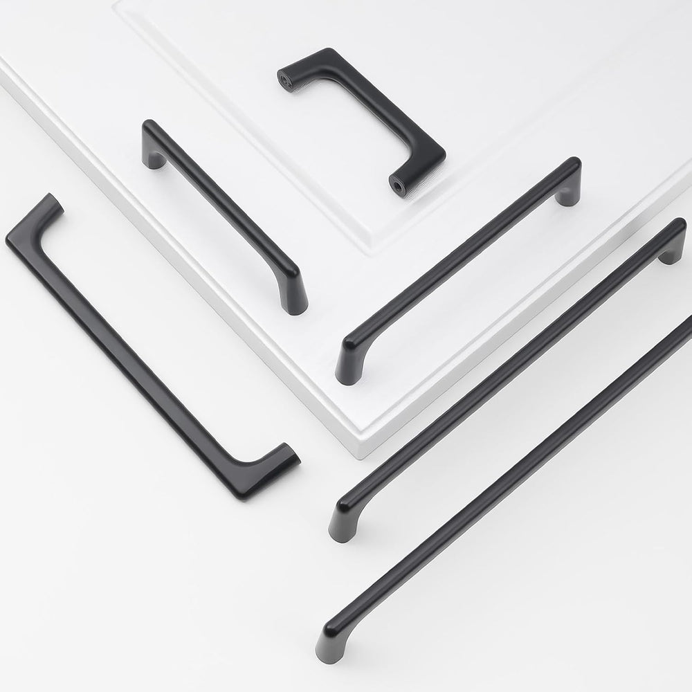 6 Pack 12-5/8 Inch(320mm) Cabinet Pulls Matte Black Kitchen Cabinet Pulls Dra...