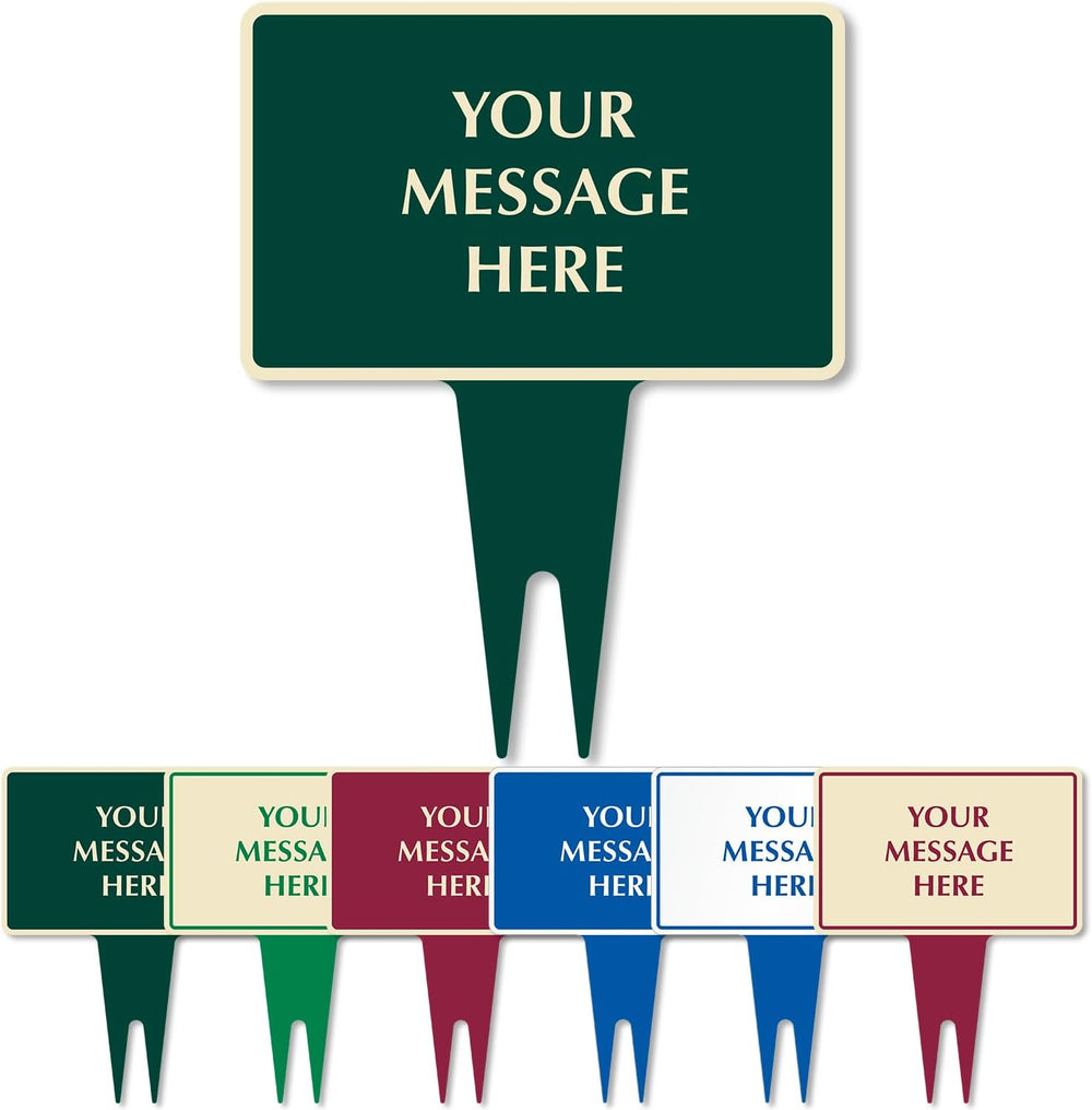 SmartSign Custom Yard Stake Sign - Add Your Message, 12"x15", 120 m...