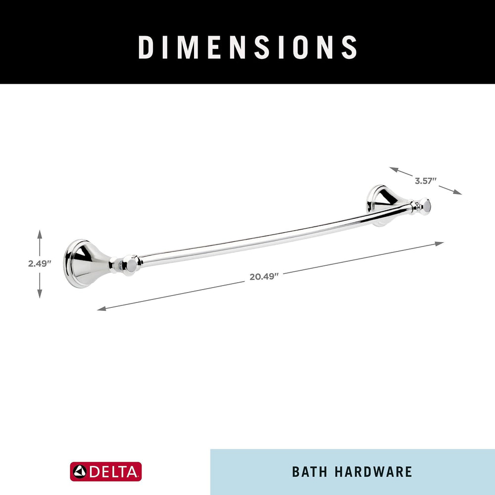 Delta Towel Rack | 18 Inch Polished Chrome Towel Bar for Bathroom, Kitchen | ...