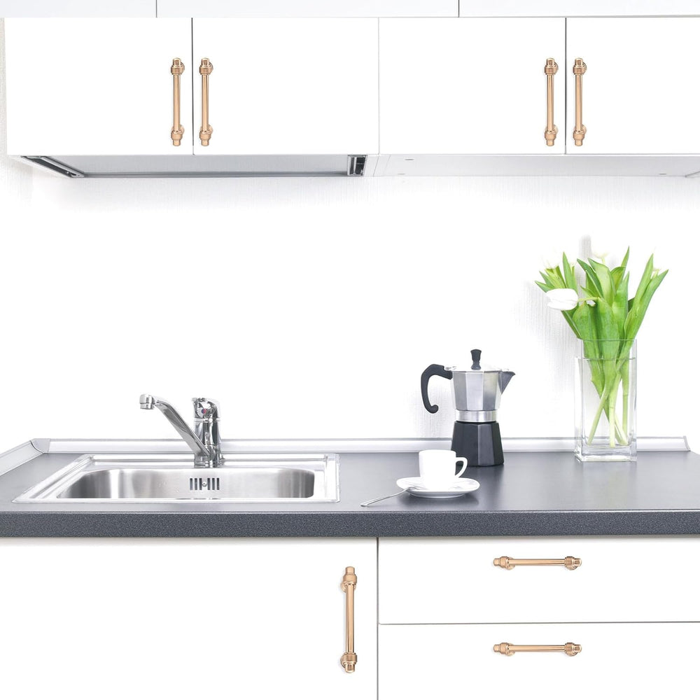 30 Pack 3-3/4 Inch(96mm) Champagne Bronze Kitchen Cabinet Handles Cabinet Pul...
