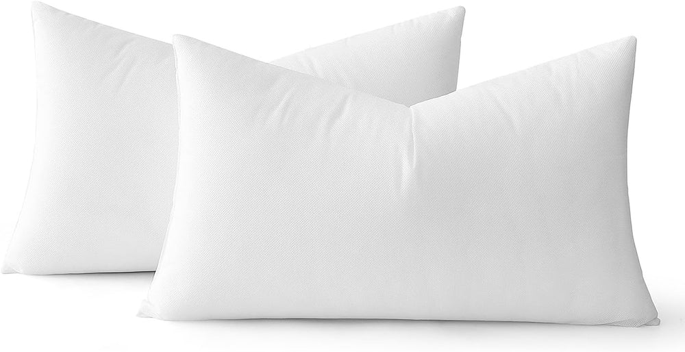MIULEE 12x18 Pillow Inserts Set of 2, Rectangle Decorative Throw Pillows