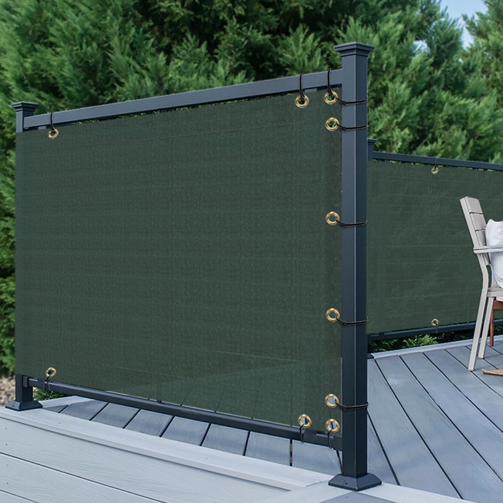 TANG 3' x 50' Balcony Privacy Screen Apartment Patio Mesh Fence Scree...