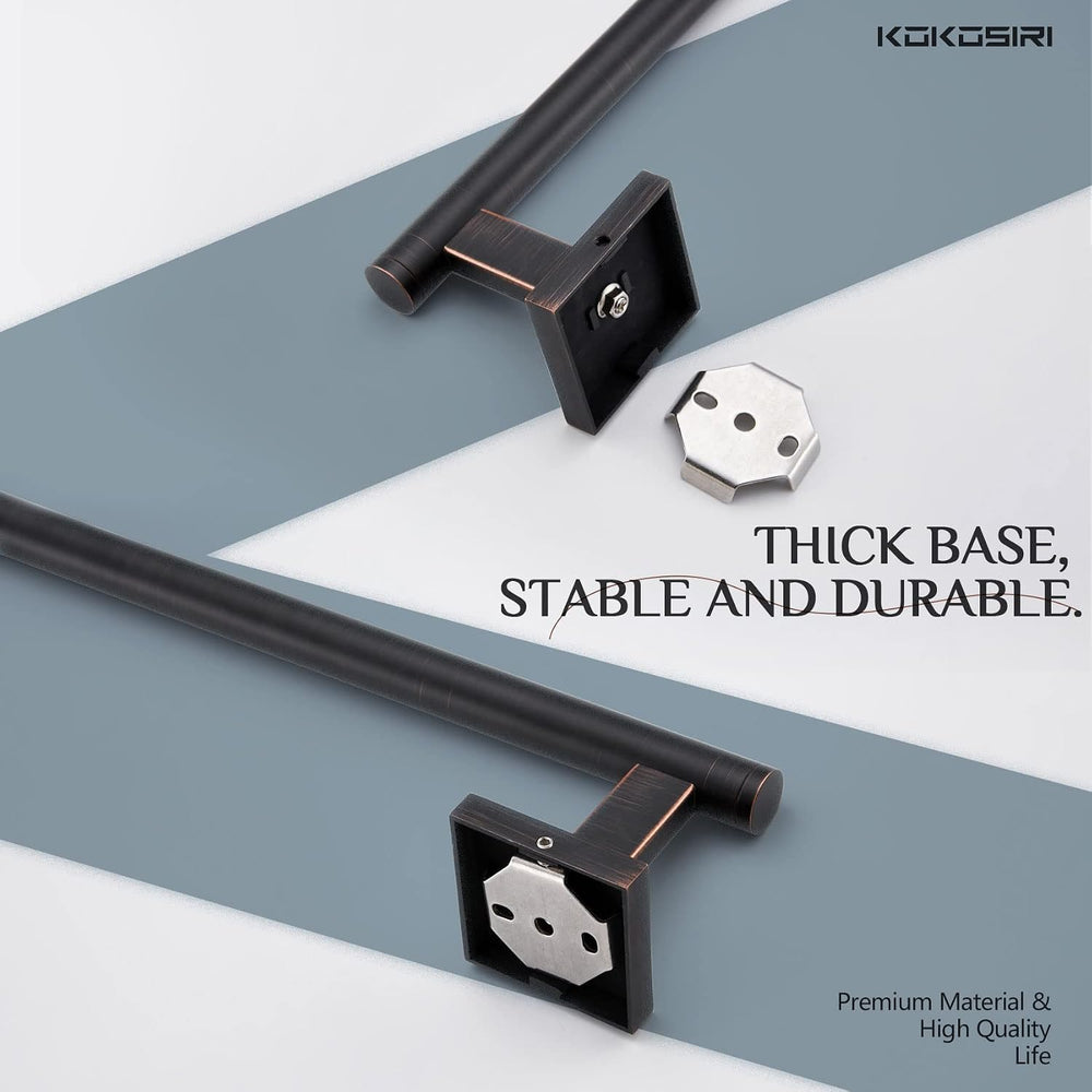 KOKOSIRI Bathroom Towel Bar Bath Towel Holders for Toilet Kitchen Cabinet Wal...