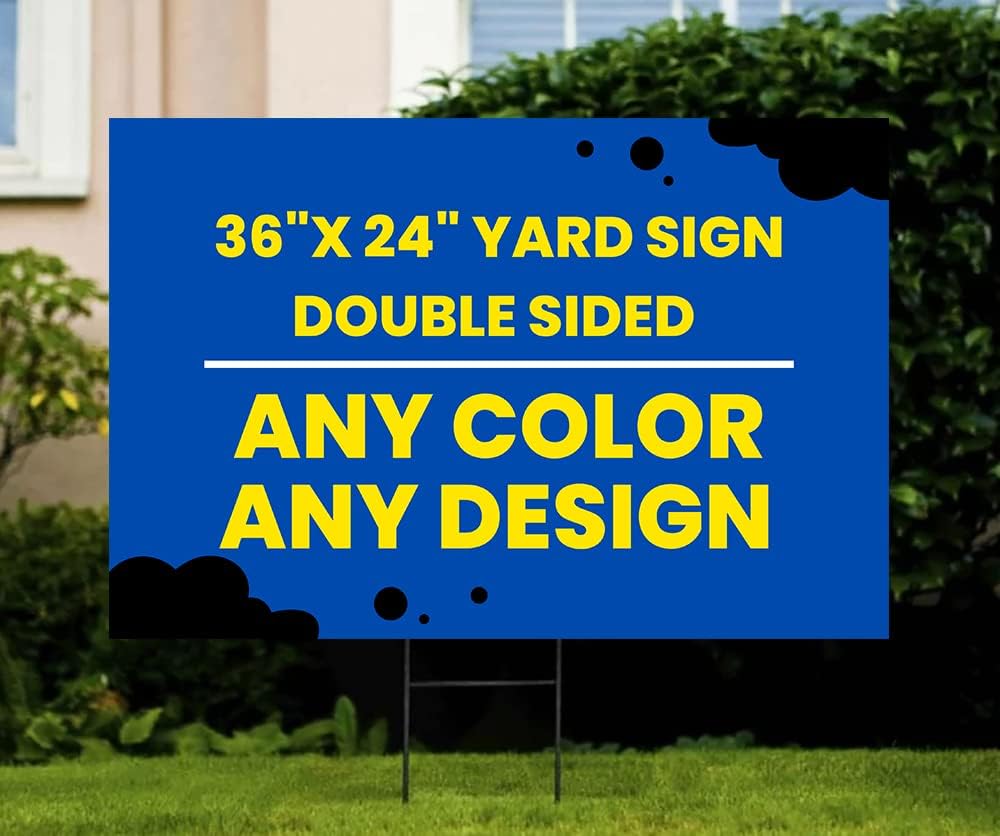 Custom Yard Sign Printing 4mm Coroplast Double Sided graduation yard sign, po...