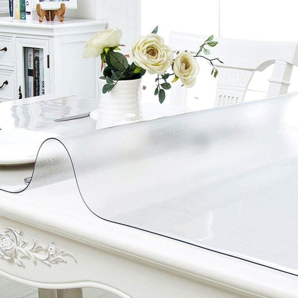 NECAUX Frosted PVC Table Cover Protector 18 x 60 Inch 1.5mm Thick