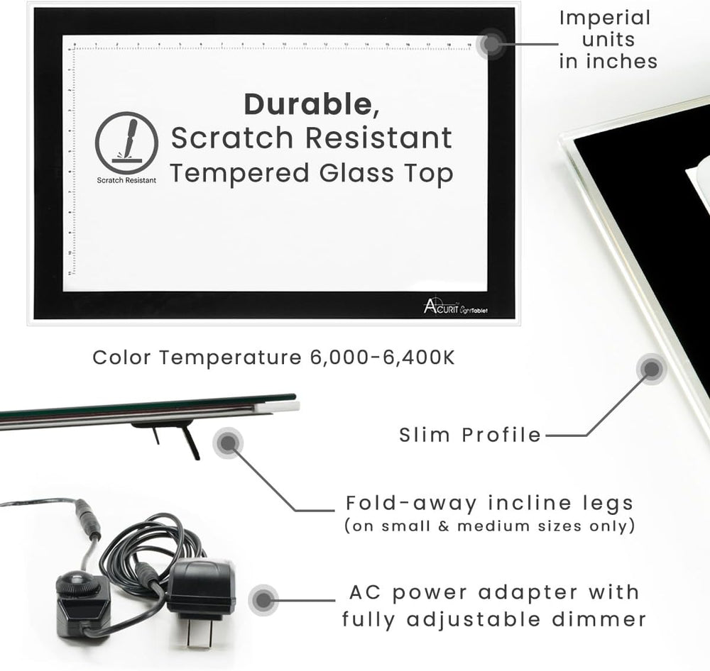 Acurit Art Tracing Light Tablet for Artists- 16.5 x 23.4 Inch, Drawing, Sketc...