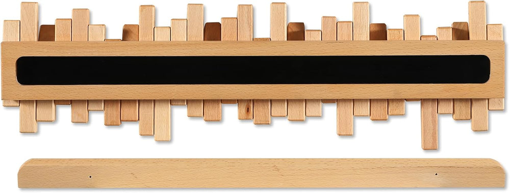Coat Rack Wall Mount Piano Flip Down Wall Hook Rack 7 Hooks Beech
