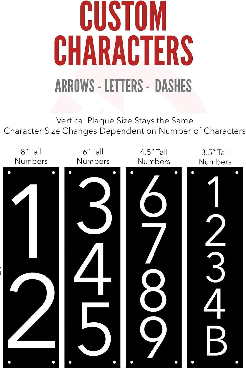 Address Yard Sign - Modern Black House Numbers on 36" Aluminum Post