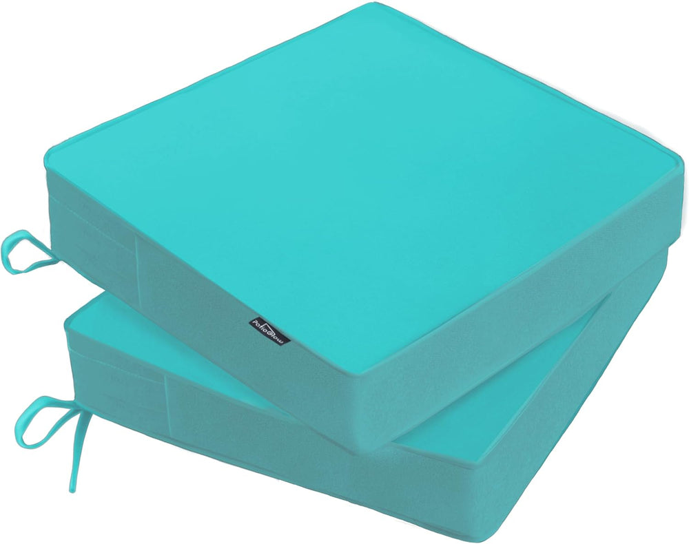 PatioGlow Outdoor Chair Cushions 20 x 20 x 3 Inch, Waterproof & Fade Resi...