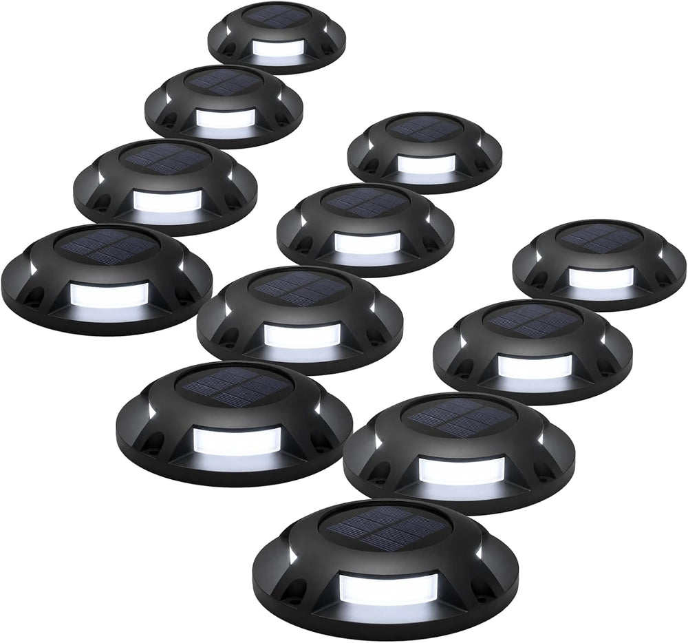 Home Zone Living 12PK Solar Deck Lights, Outdoor Dock and Driveway