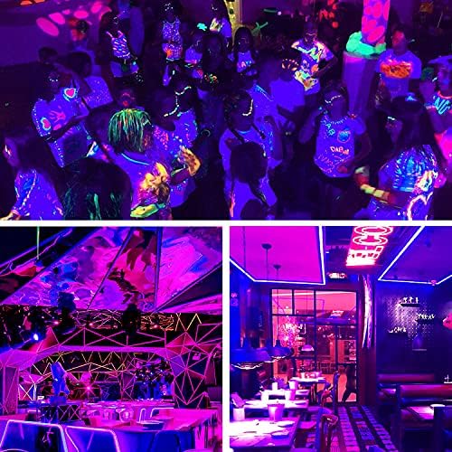 iCreating 20W Halloween Black Light Spotlight - Outdoor Black Light Spot Ligh...