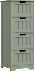FOTOSOK Bathroom Storage Cabinet with 4 Drawers, Small Bathroom Cabinet