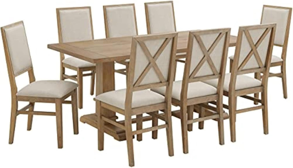 Crosley Furniture Joanna 9-Piece Dining Set, Upholstered Chairs