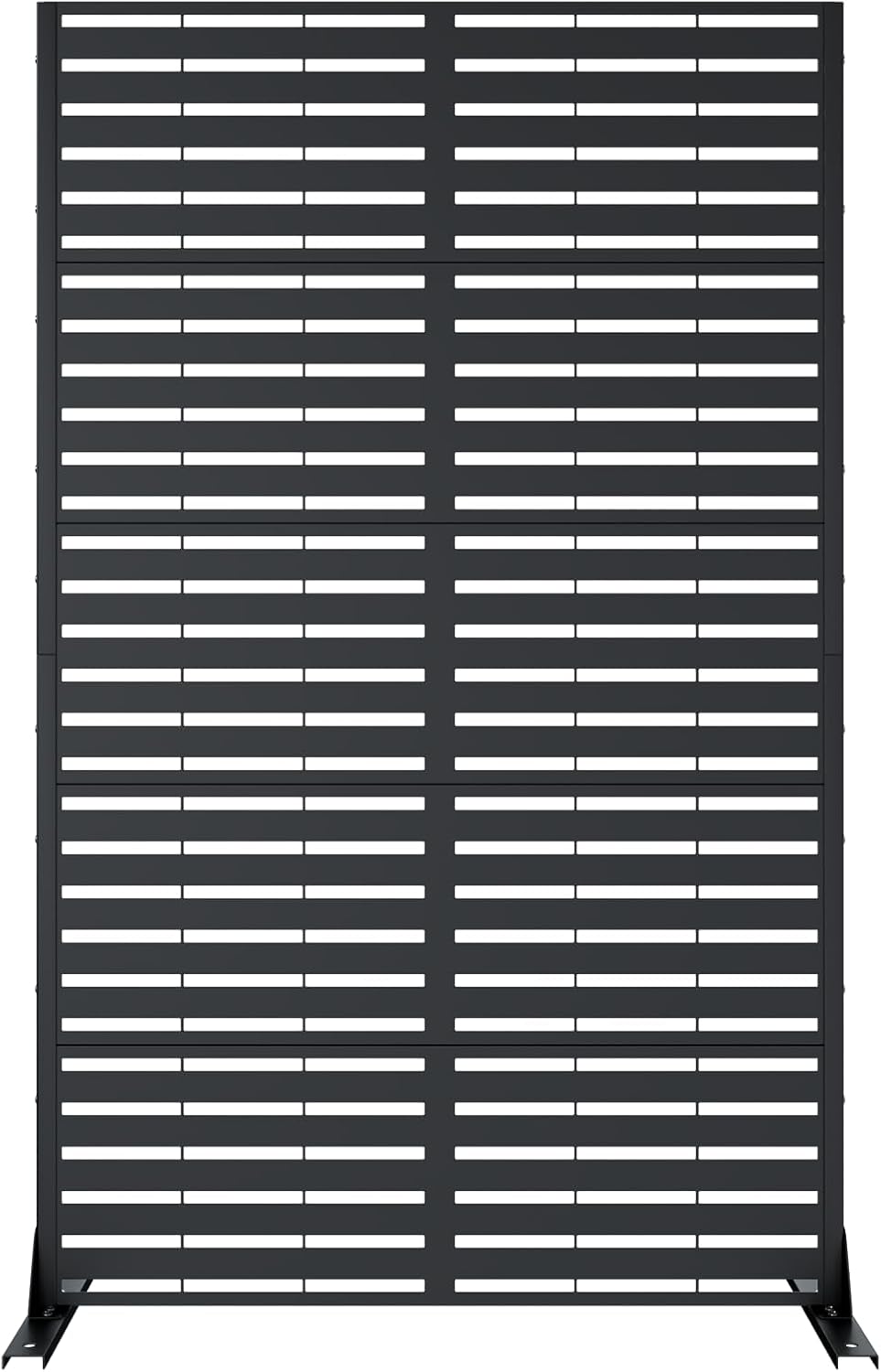 Metal Privacy Screen, 6FT Outdoor Privacy Screen, Freestanding Privacy Screen...