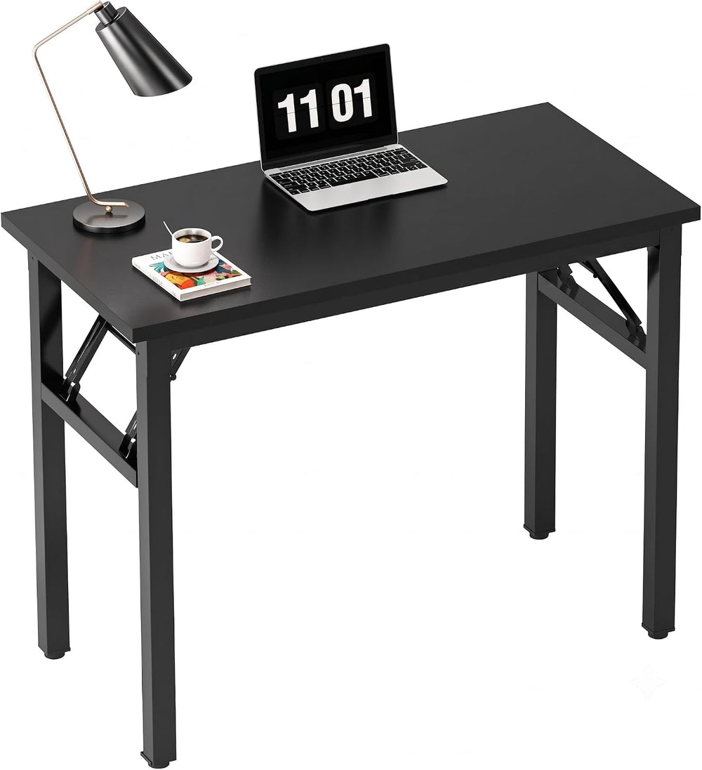 Need Small Folding Computer Desk, 31.5 Inch Writing Table, Black